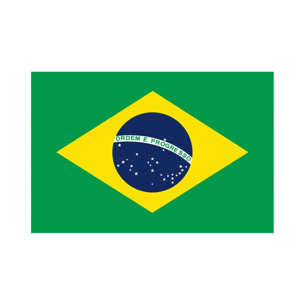 Klistremerke - Brasil Flag