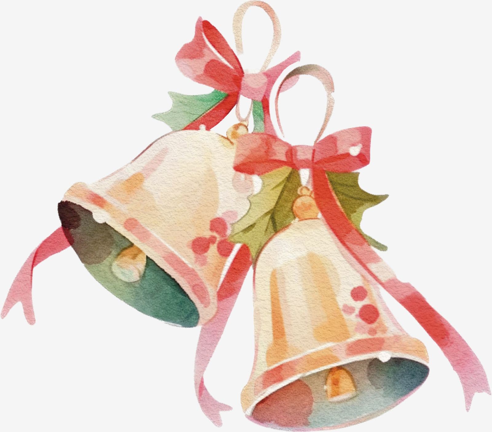 Festlig Juleklokke Klistremerke