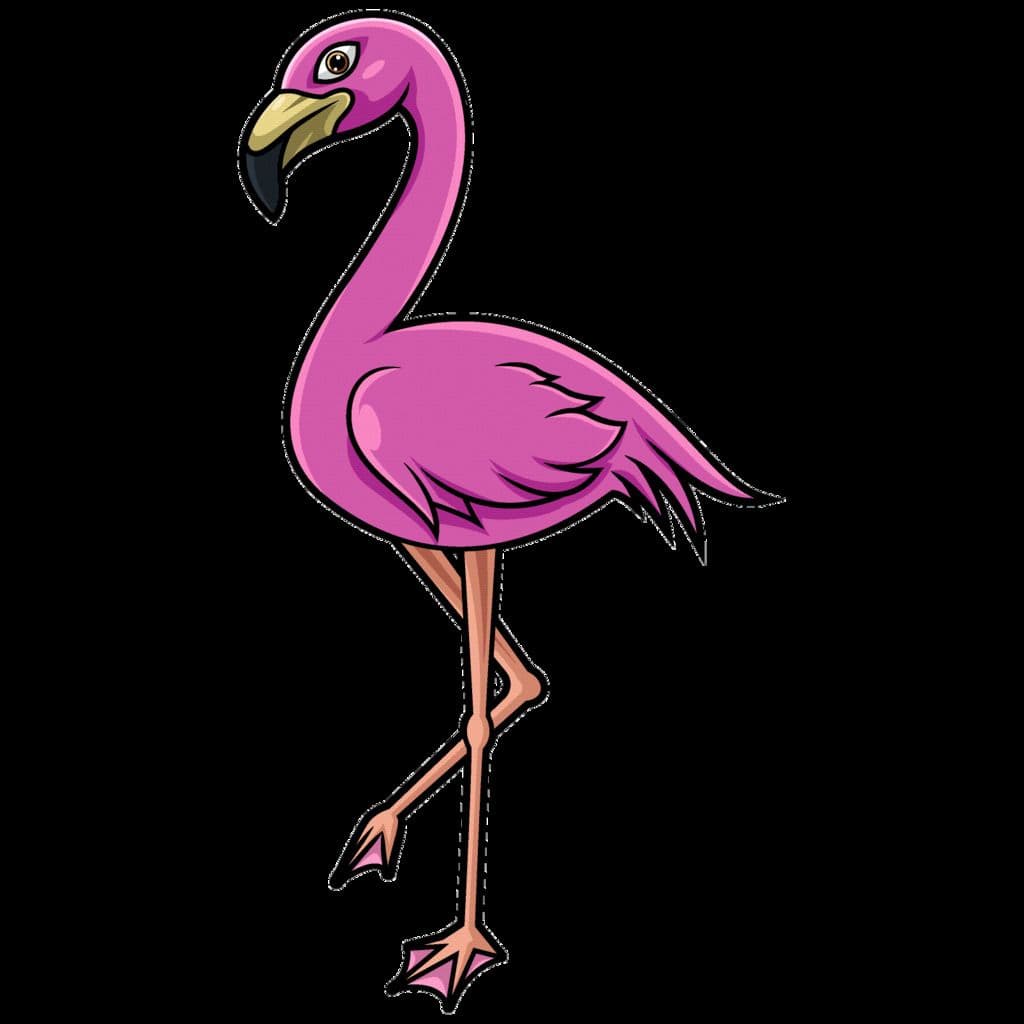 Sticker - Rosa Flamingo