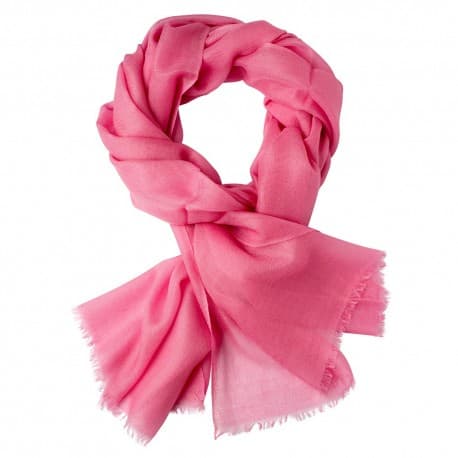 Sjal dame i kasjmir – rosa, twill