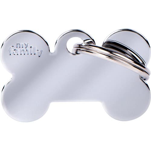 Myfamily Basic Bein ID tag aluminium - 48x31 mm - Sølv
