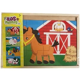 Toyrock Trepuslespill 4 x 12 stykker Farmhouse