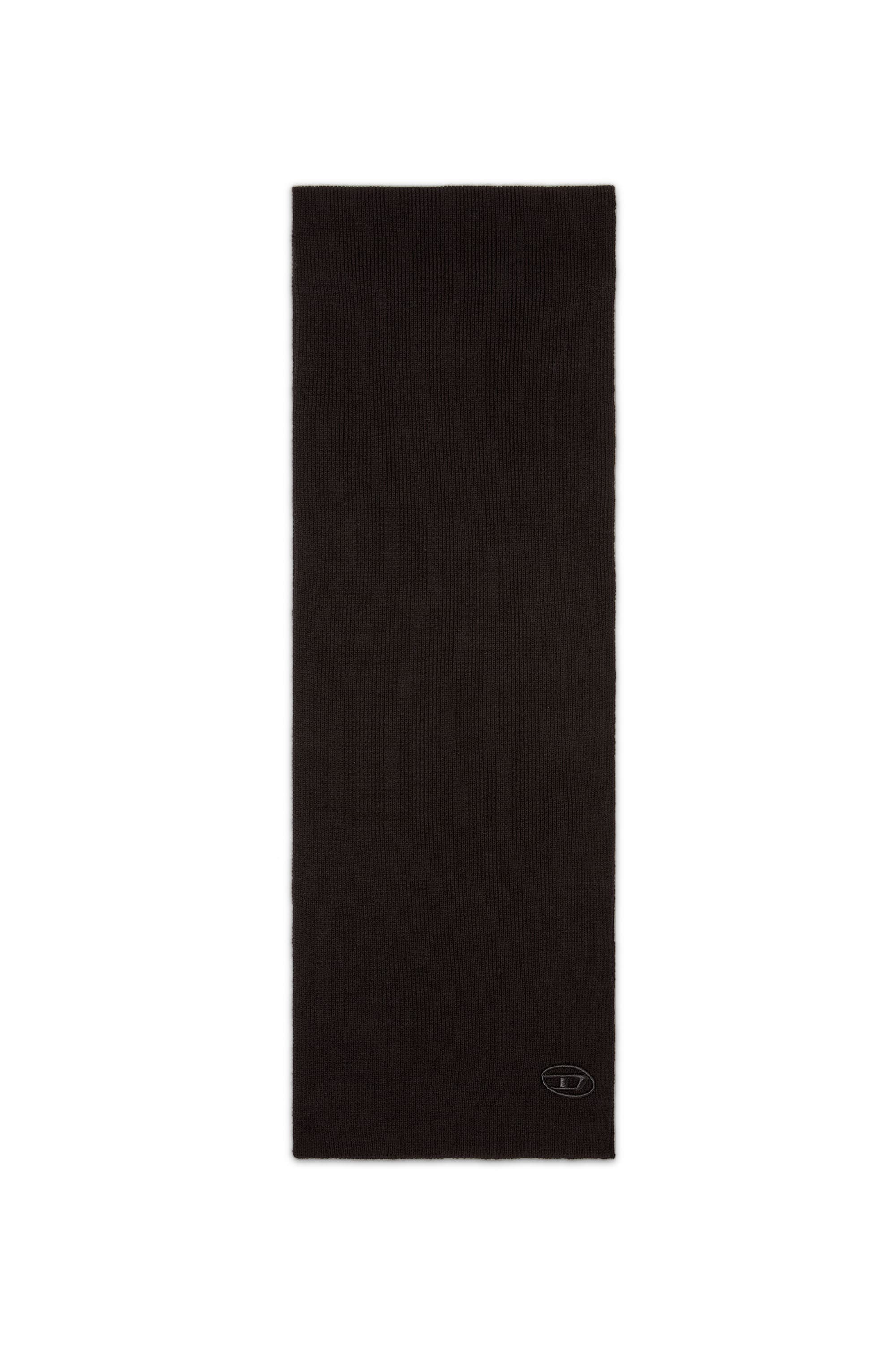 Diesel - Ribbed wool-blend scarf - Scarf - Unisex - Black