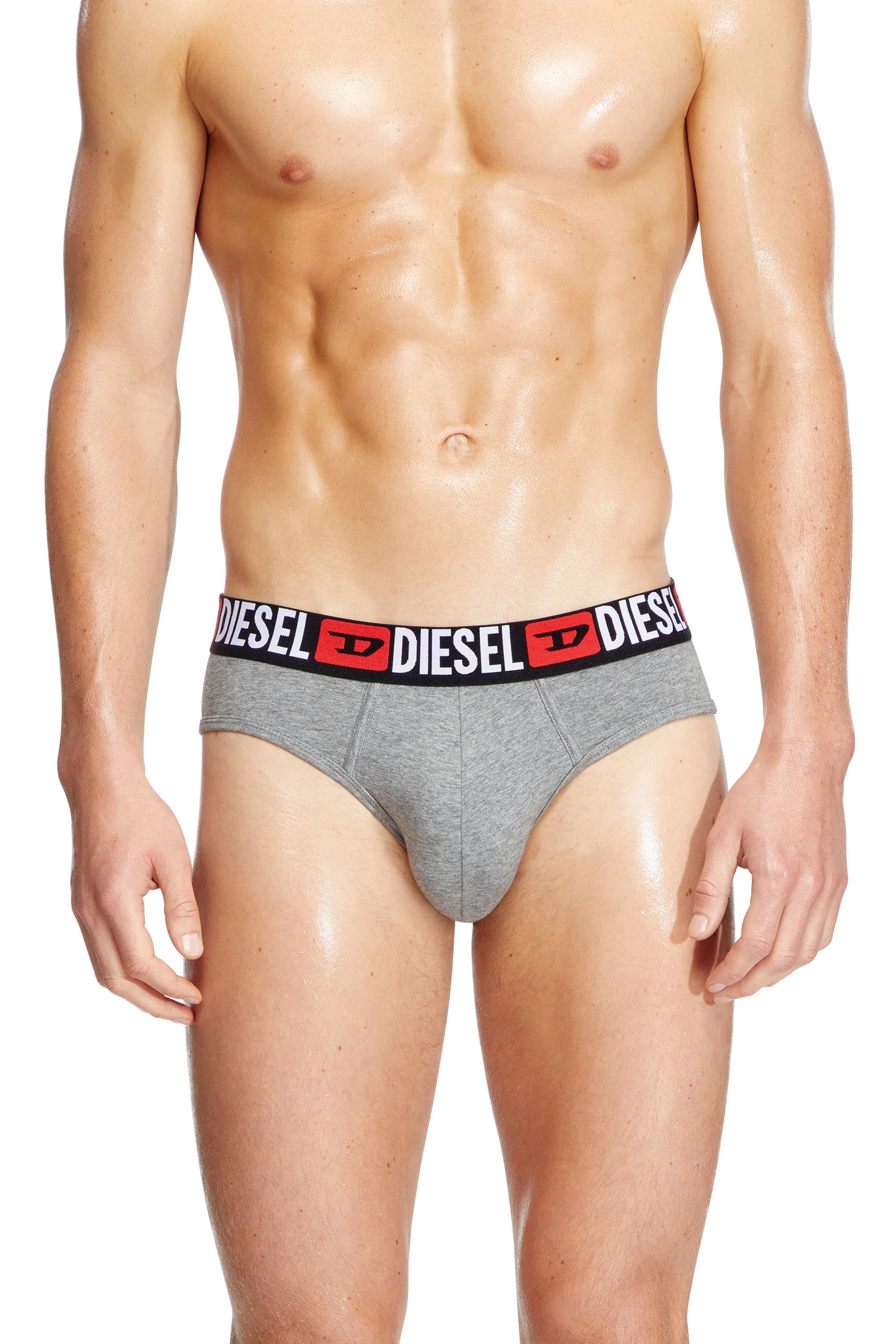 Diesel - Three-pack of solid-colour briefs - Briefs - Man - Multicolor