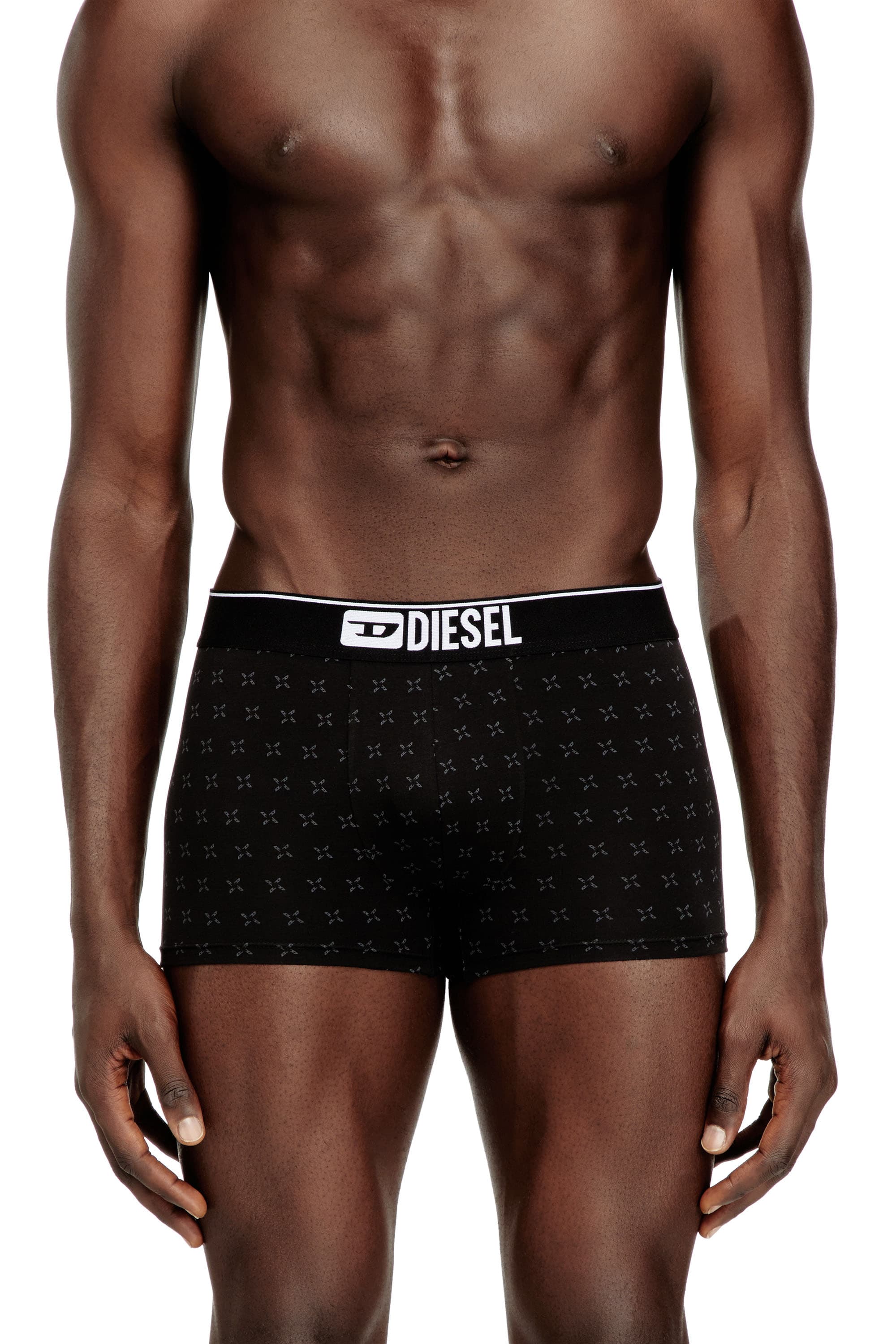 Diesel - Three-pack of jacquard stretch cotton boxer briefs - Trunks - Man - Black