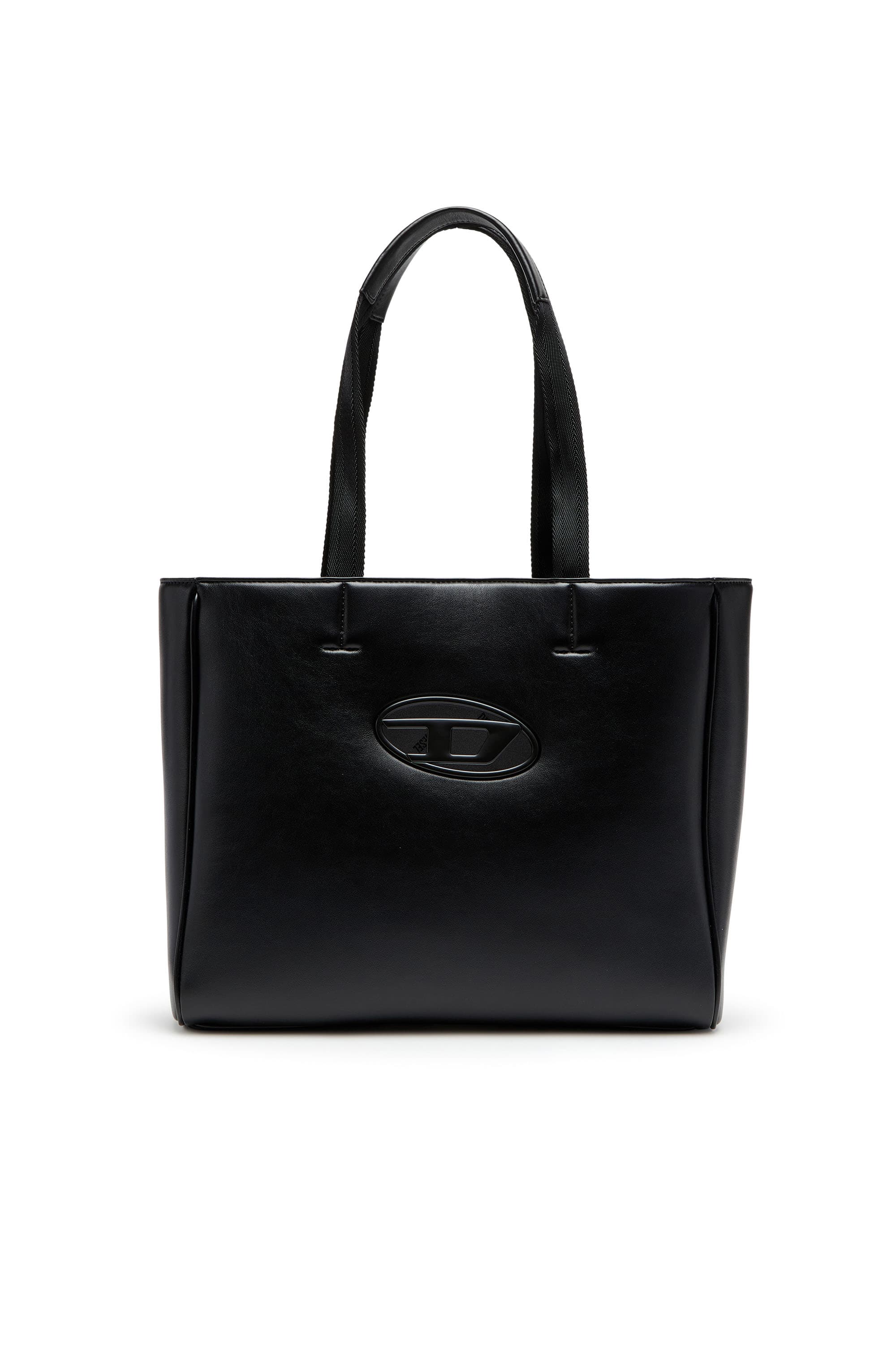 Diesel - Holi-D-Square shopper in bonded neoprene - Shopping Bags - Unisex - Black