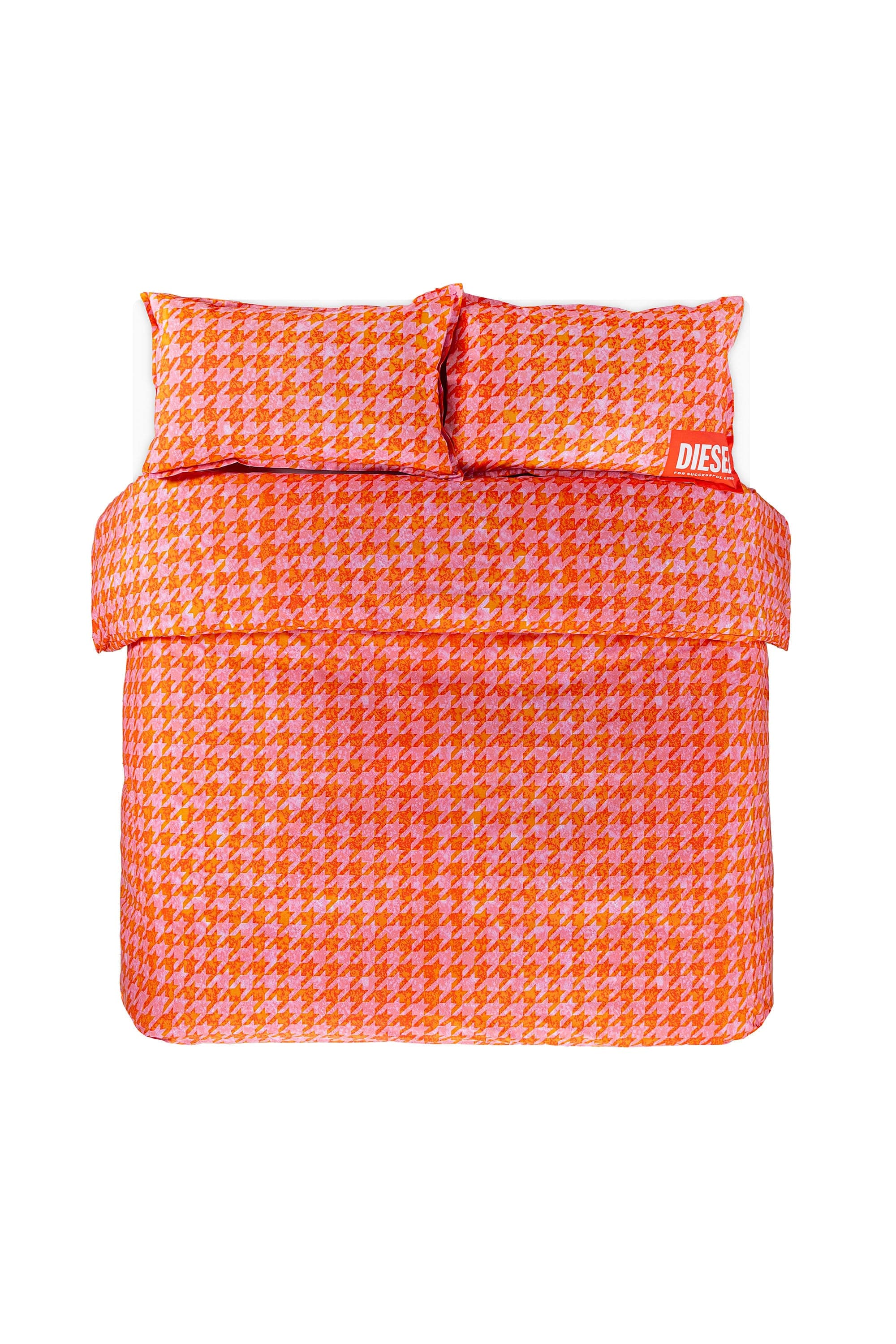 Diesel - Percale duvet cover set for queen size bed - Duvet Cover Set - Unisex - Orange