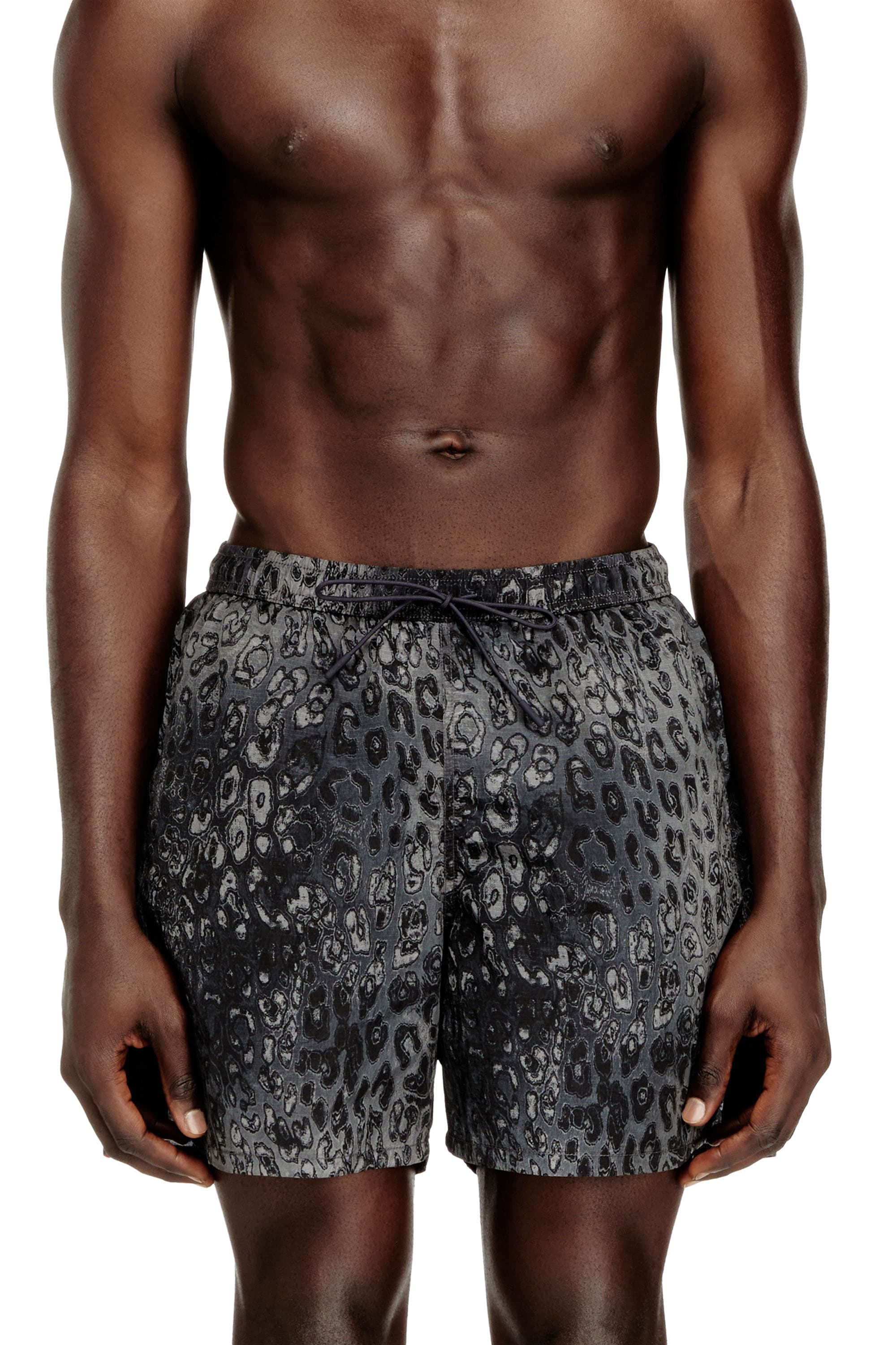 Diesel - Swim shorts with animalier print - Swim shorts - Man - Grey