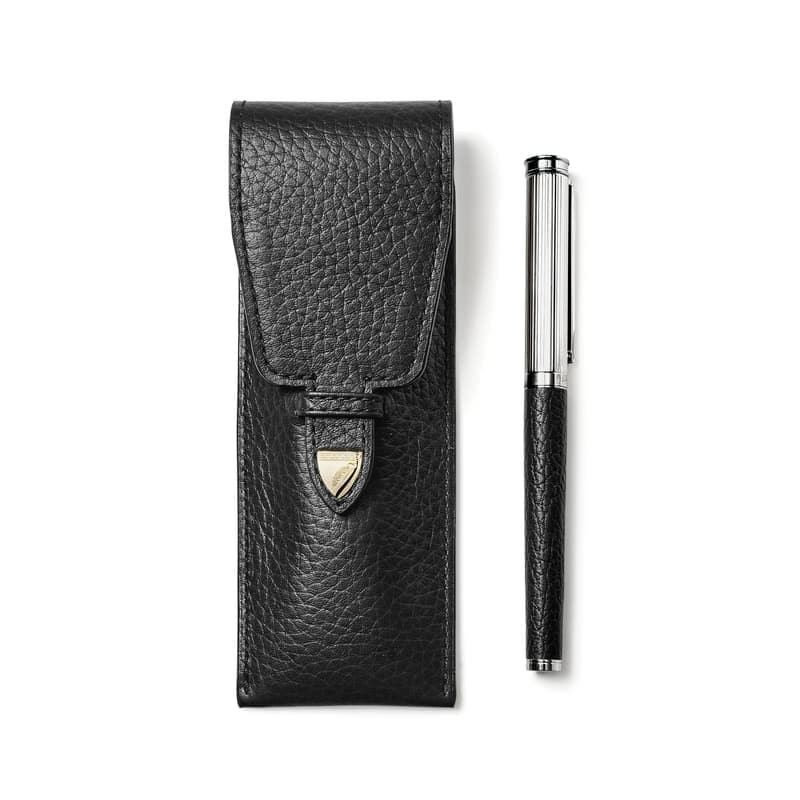 Aspinal of London Pen Set Collection in Black Pebble