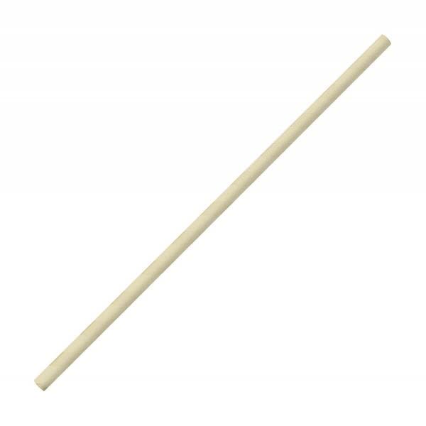 Paper Straw Beige 6x200mm 250 stk