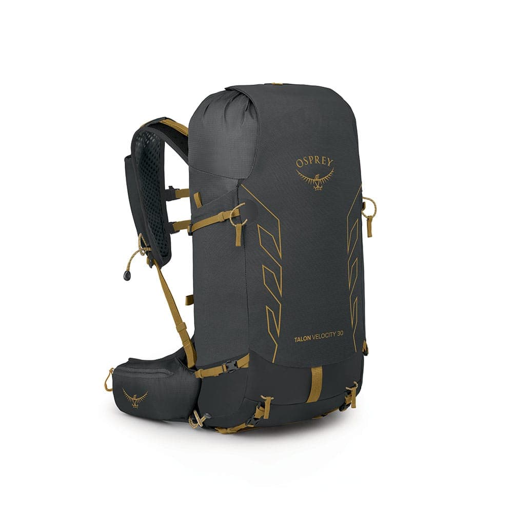 Osprey Talon Velocity 30 tursekk (herr) - Dark Charcoal/Tumbleweed Yellow, S/M