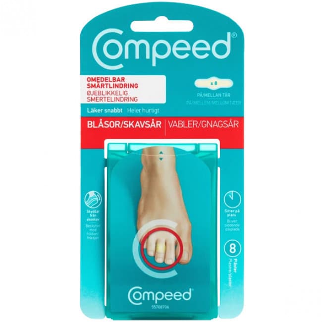 Compeed Tær, Gnagsårplaster, 8 stk