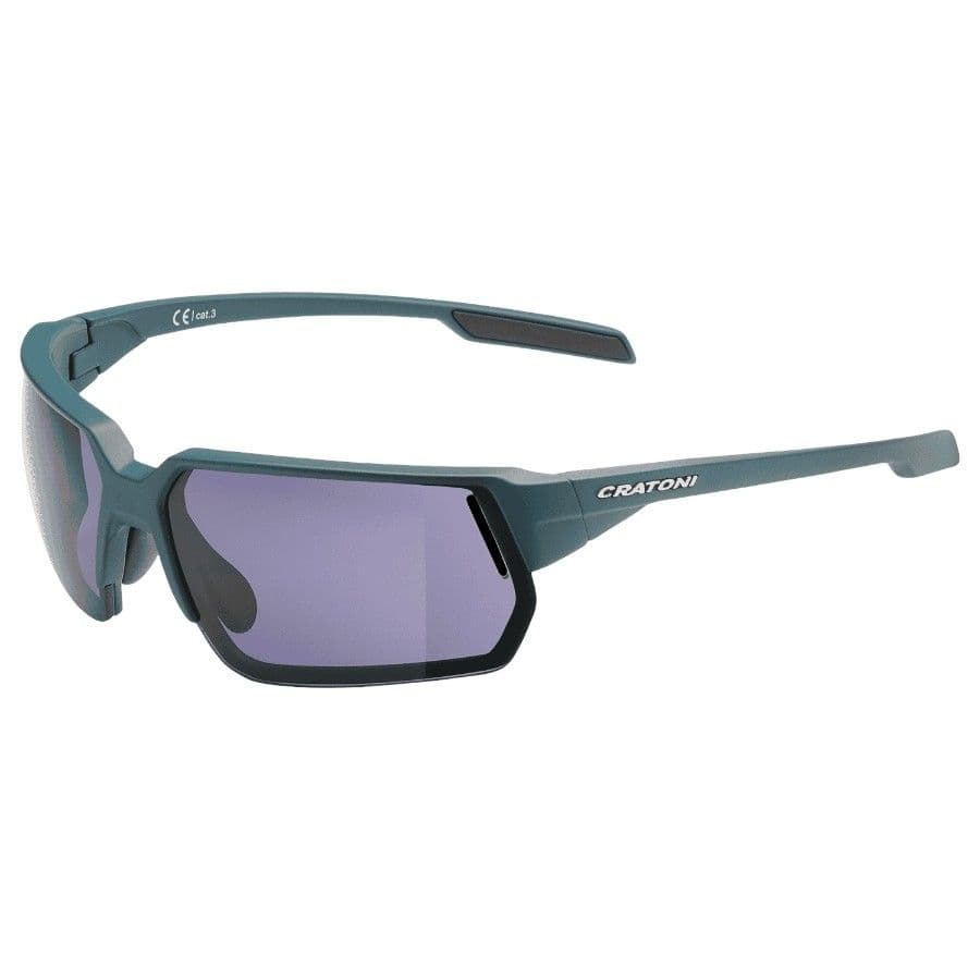 Cratoni C-Lite Color+ Lifestyle Grey Blue W/O Mirror, solbrille, matt blå