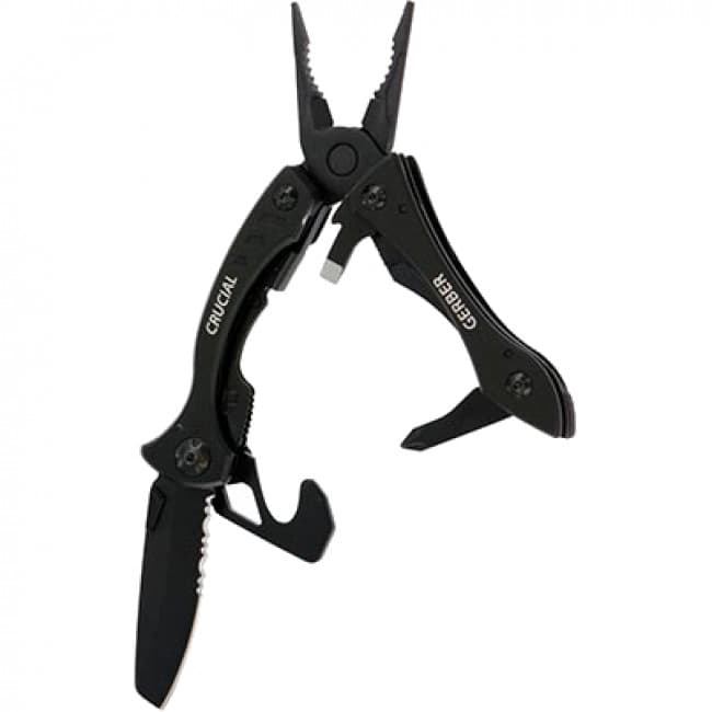Gerber Crucial Multi-Tool w/Strap Cutter, multiverktøy, svart
