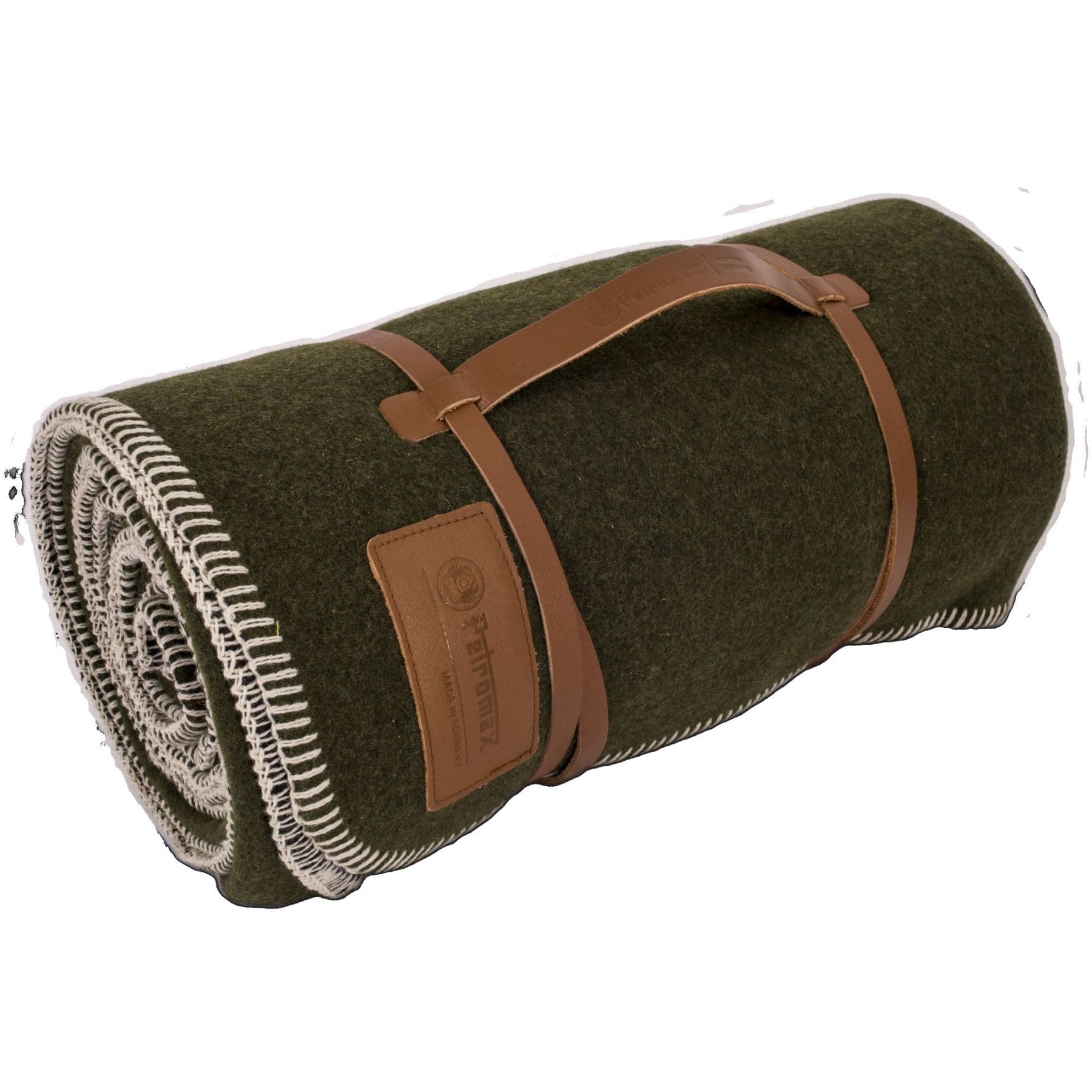 Petromax Smoky Wool Blanket, teppe, grønn/svart