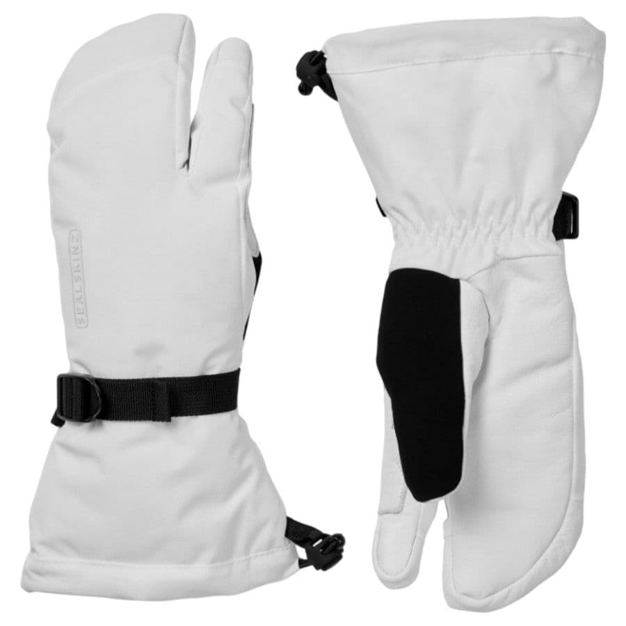 Sealskinz Congham, 3 finger, hansker, hvit