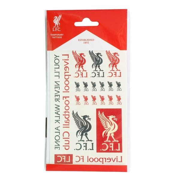 Liverpool FC Midlertidige Tatoveringer