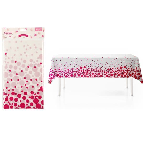 Bordduk Plast Rosa 220x130cm
