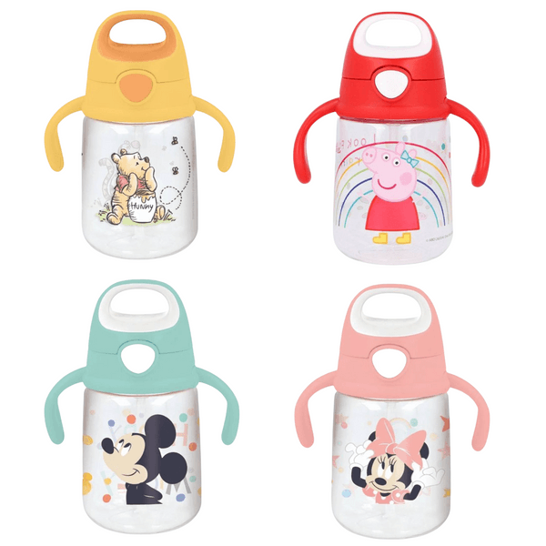 Tutekopp med sugerør 370ml | Velg mellom Disney og Peppa Gris