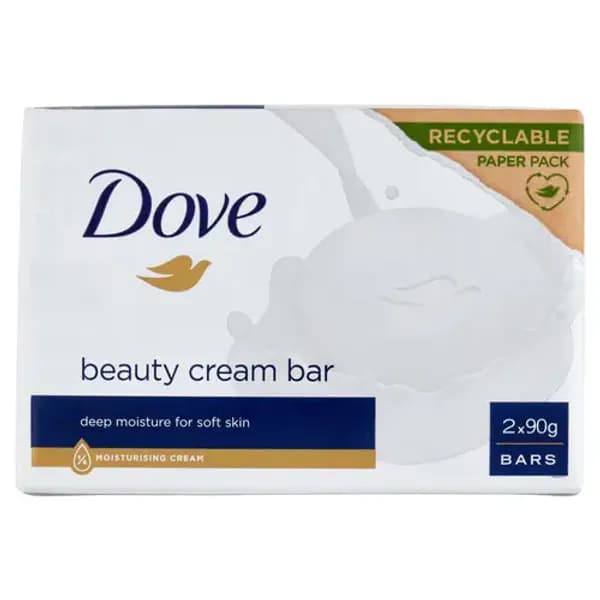 Dove Beauty Cream Bars Original 2x90g | Såpestykke