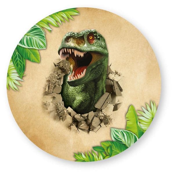 Dinosaur engangstallerken 6pk 23cm
