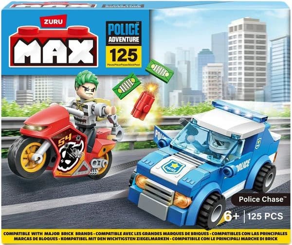 Byggesett City Police 125deler | Zuru Max