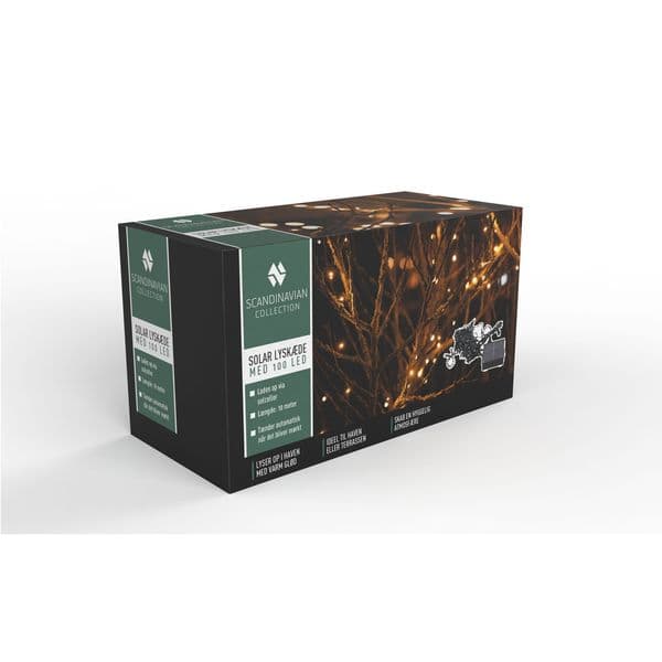 Solcelle Lyslenke med 100 LED - Scandinavian Collection