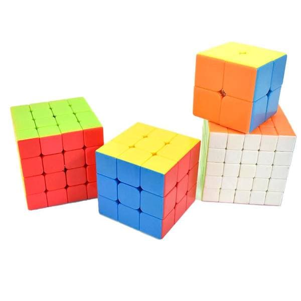 Kube-sett 4 Kuber- High Speed | Sort/Hvit
