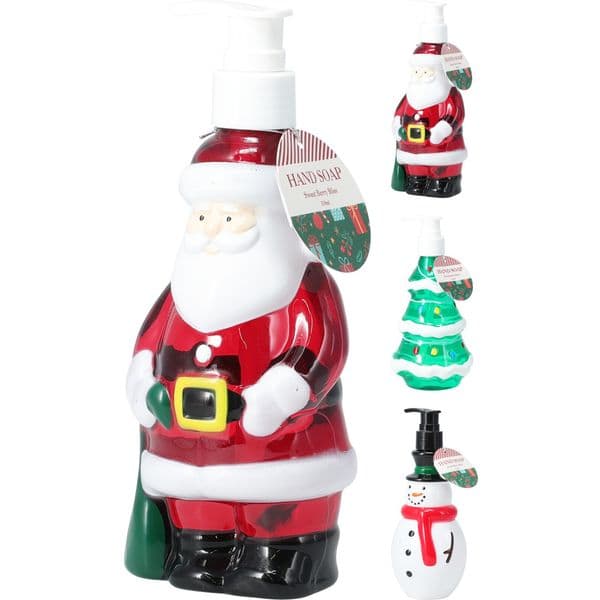 Såpedispenser juledesign 310ml | Julenisse, juletre eller snømann
