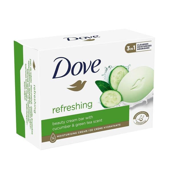Dove creamy refreshing såpebarer 2×90 g