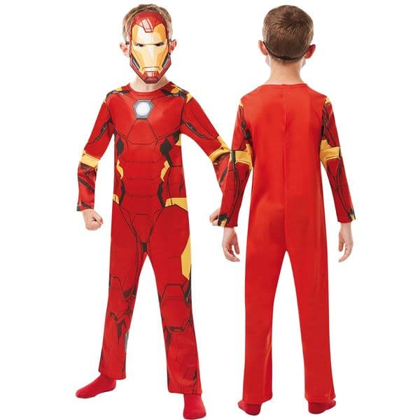 Iron Man Kostyme Barn 128 | Lisensiert superheltkostyme