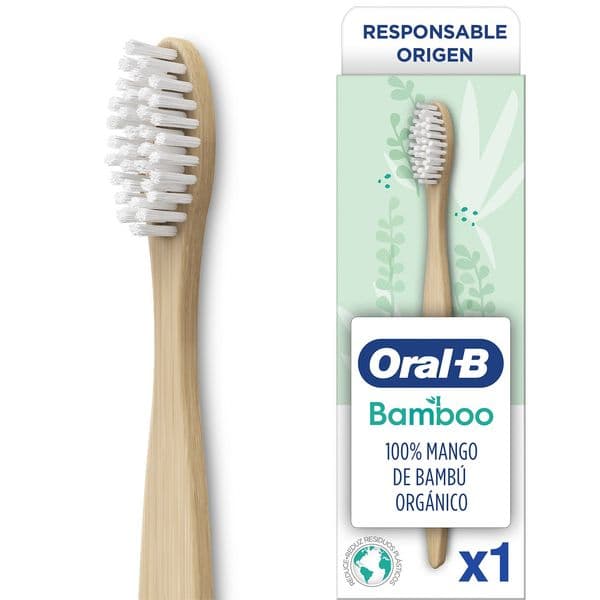 Oral-B Bamboo Tannbørste | Bambus håndtak og plantebaserte børstehår