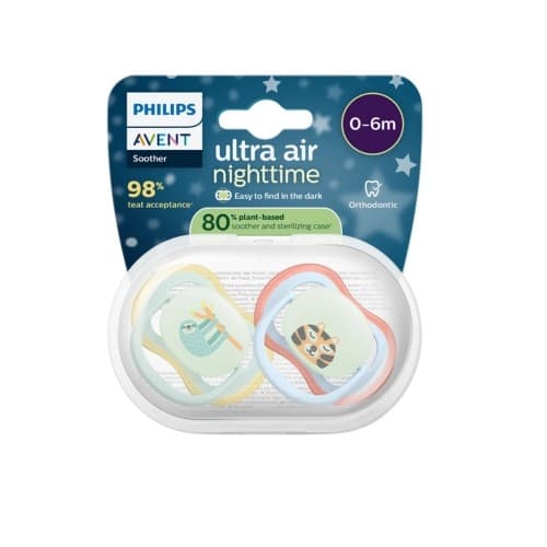 Philips Avent, 80% Plantebasert, Ultra Air Nighttime, Str. 1 (0 - 6 Mnd)