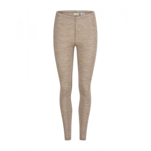 Leggings Dame I 100% Merinoull Beige Melange Xl