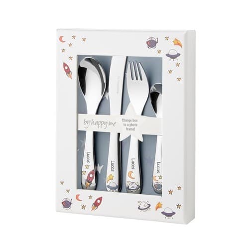 Barnebestikk Med Navn, Rakett, Bilderamme Inkludert