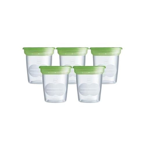 Mam, 5 Milk Storage Solutions, Oppbevaringskopper, Transparent