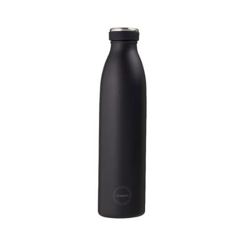 Aya&ida, Drinking Bottle, Drikkeflaske Med Lokk, 750 Ml, Matte Black