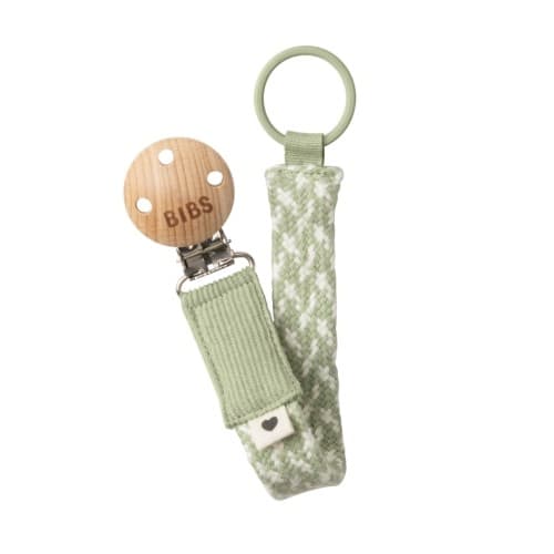 Bibs Paci Braid, Smokkesnor, Sage / Ivory