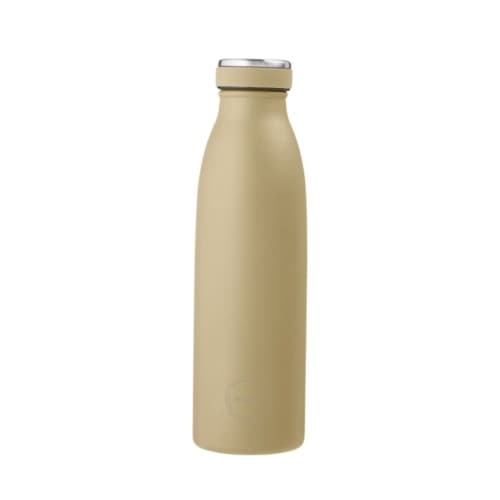 Aya&ida, Drinking Bottle, Drikkeflaske Med Lokk, 500 Ml, Dusty Yellow
