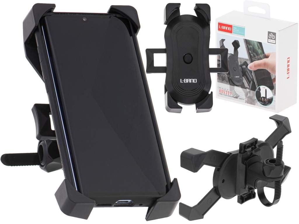 Justerbar og sikker smarttelefonholder for sykkel/motorsykkel