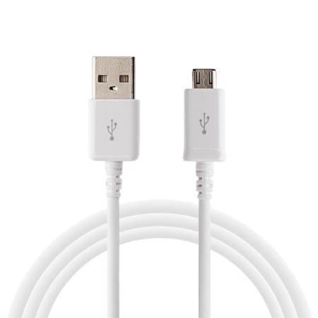 Micro USB til USB 2.0-kabel for Lading og Synkronisering - Hvit