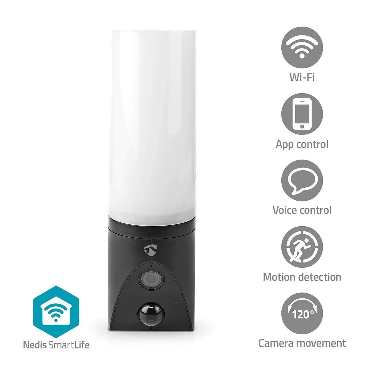SmartLife Utendørs kamera | Wi-Fi | Omgivelseslys | Full HD 1080p | IP65 | Cloud Storage (valgfritt) / microSD (ikke inkludert)