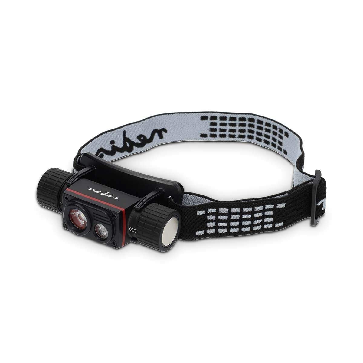 LED hovedlys | Batteri drevet / USB-Strøm | 3.7 V DC | batterier følger med | Oppladningsbar | Nominell lysfluks: 1000 lm | Lysr
