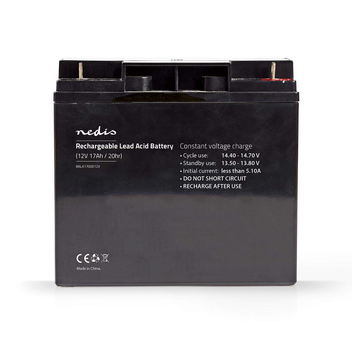 Oppladbart blybatteri | Lead-Acid | Oppladningsbar | 12 V | 17000 mAh
