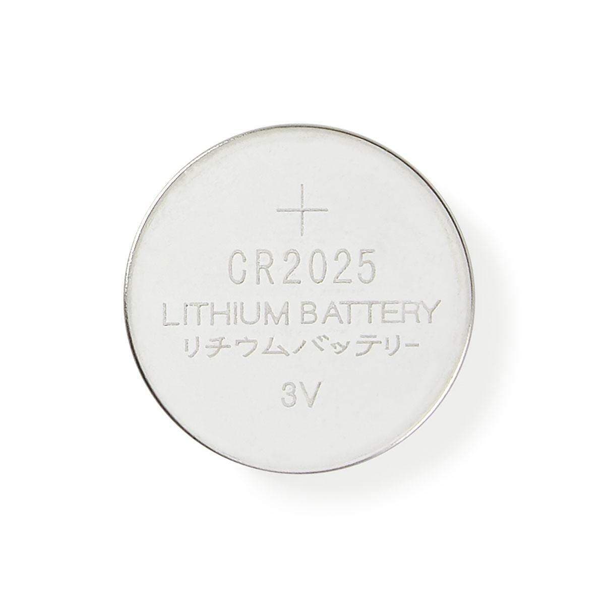 Lithium knappecellebatteri CR2025 | 3 V DC | 5-Blister | Sølv
