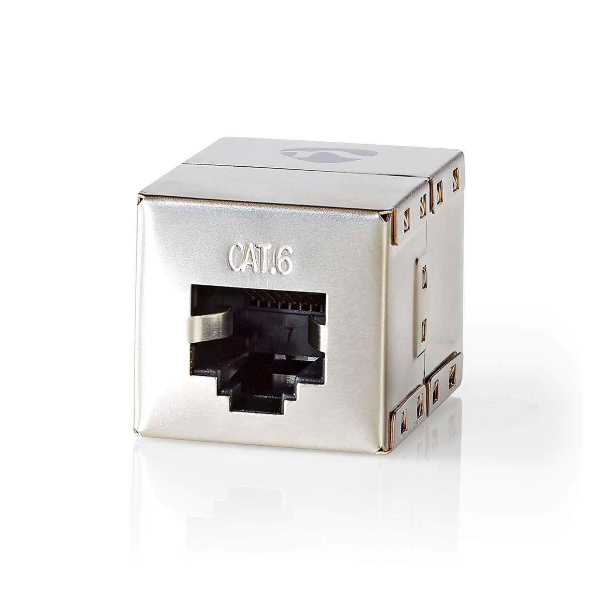 Nettverkskobling | Adapter | Skjermet | RJ45 Hun | RJ45 Hun | Rett | Metall | Boks