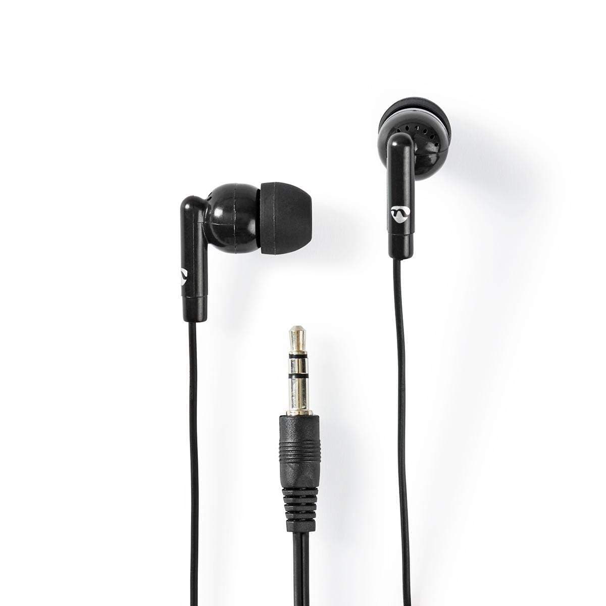 Wired øretelefoner | 3.5 mm | Kabellengde: 1.20 m | Volumkontroll | Sort