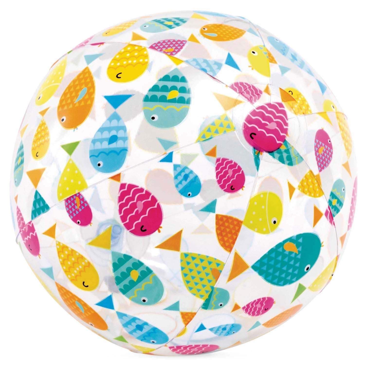 Oppblåsbar badeball med glade fisker 51 cm INTEX 59040