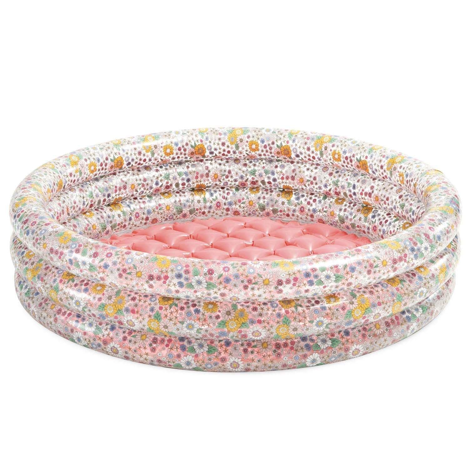 Oppblåsbart plaskebasseng med blomster 86x25 cm INTEX 58427