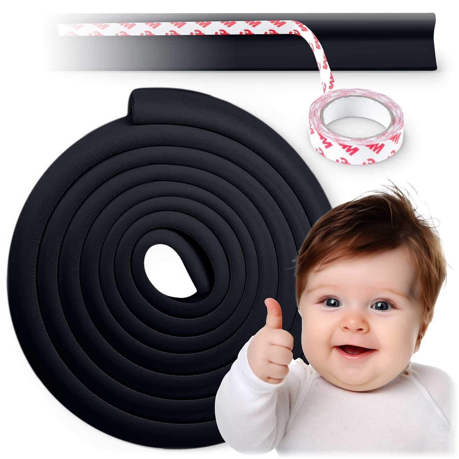 Selvklebende beskyttelseslist i skumgummi Ricokids 798711 Svart 6 m